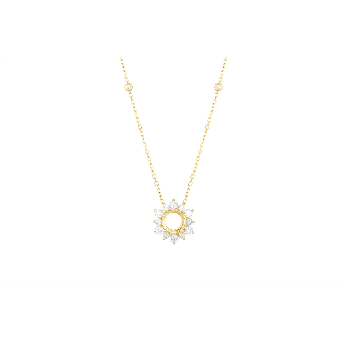 Necklaces Necklaces in Yellow Gold containing Diamond 452307