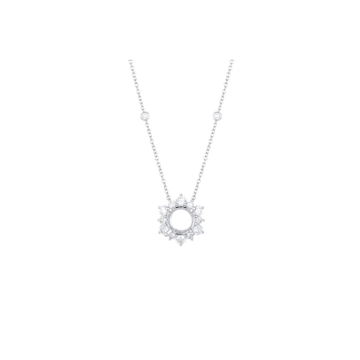 Necklaces Necklaces in White Gold containing Diamond 452308