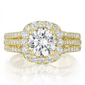 Tacori Engagement Rings in Yellow Gold containing Diamond HT 2551 CU 8 Y