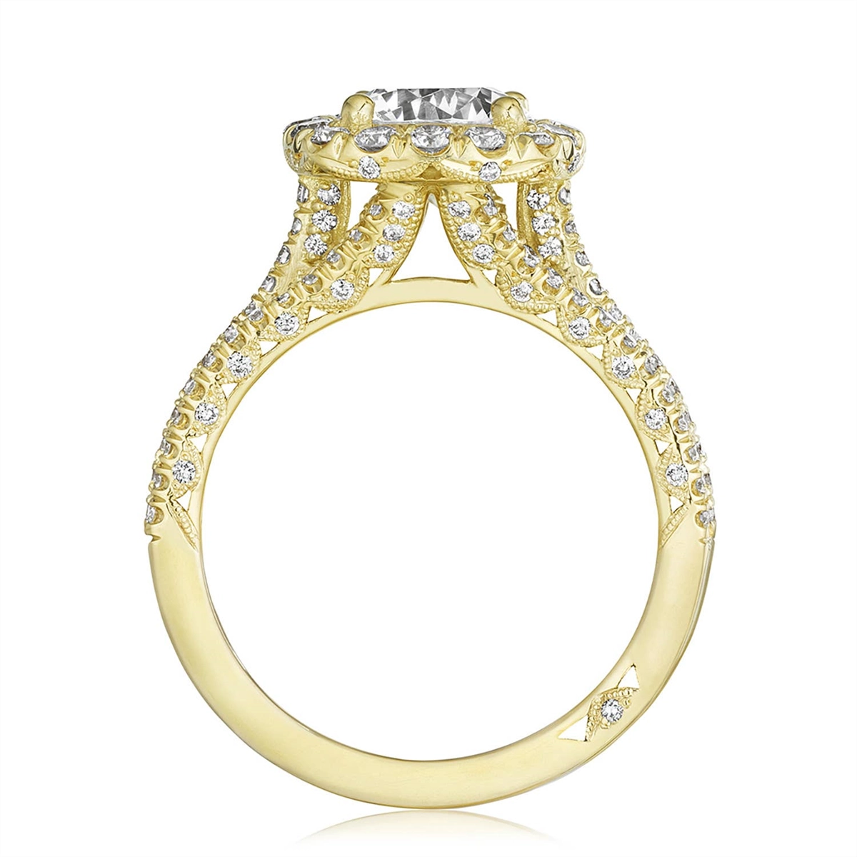 Tacori Engagement Rings in Yellow Gold containing Diamond HT 2551 CU 8 Y