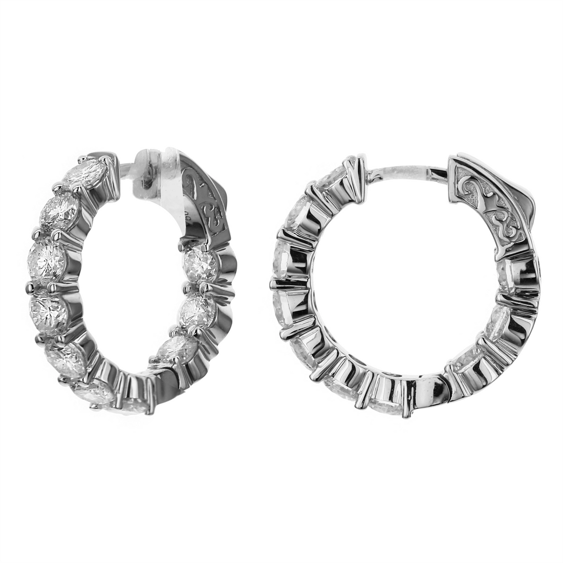 Earrings Earrings in White Gold containing Diamond 452358
