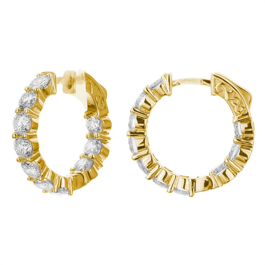 Earrings Earrings in Yellow Gold containing Diamond 452359