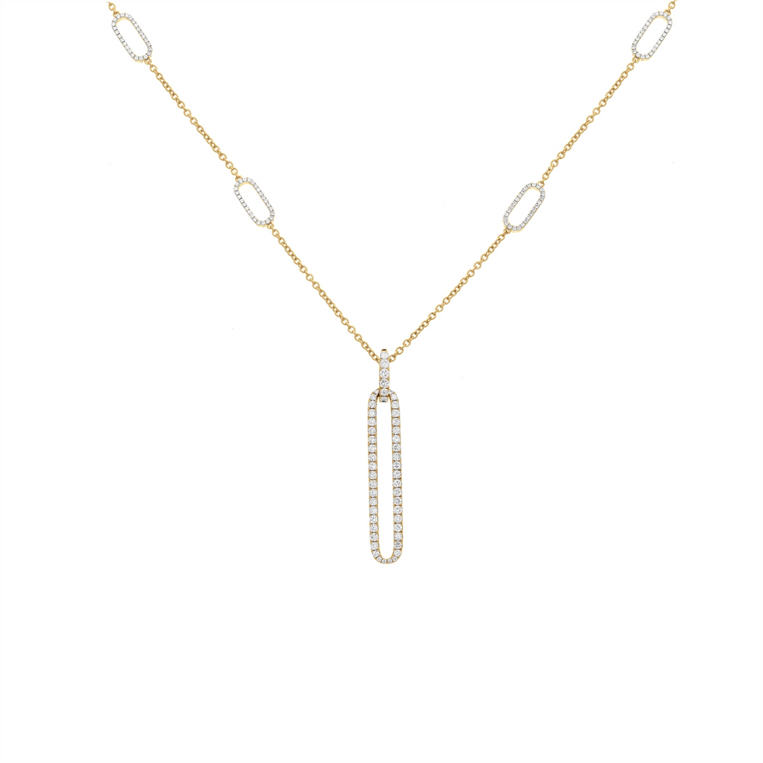Necklaces Necklaces in Yellow Gold containing Diamond 452373