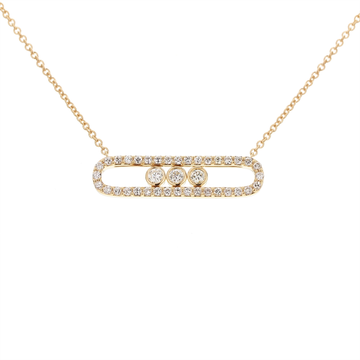Necklaces Necklaces in Yellow Gold containing Diamond 452374