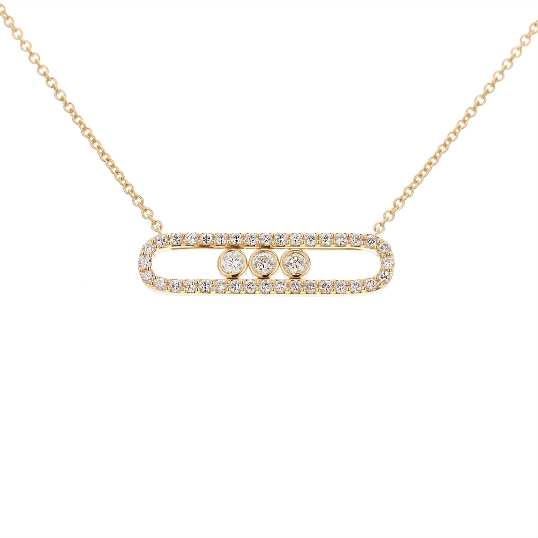 Necklaces Necklaces in Yellow Gold containing Diamond 452374