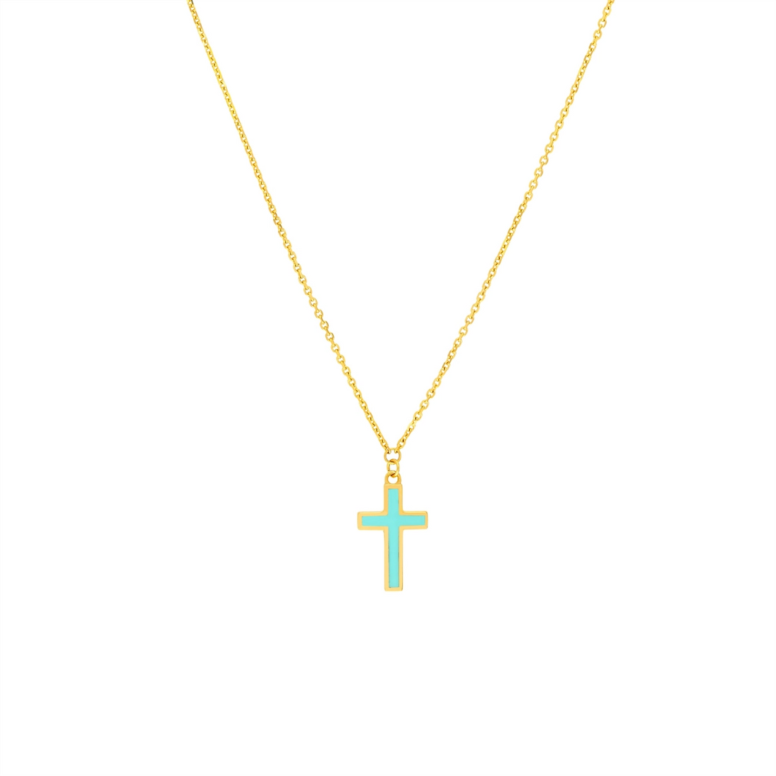 Necklaces Necklaces in Yellow Gold containing Turquoise 452425