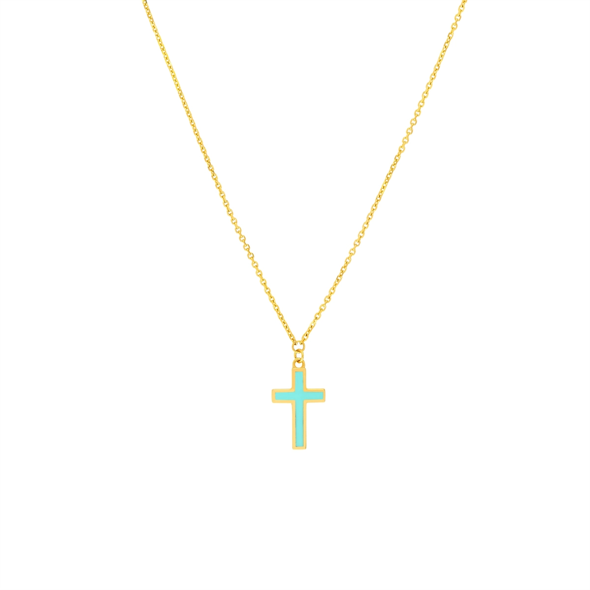Necklaces Necklaces in Yellow Gold containing Turquoise 452425