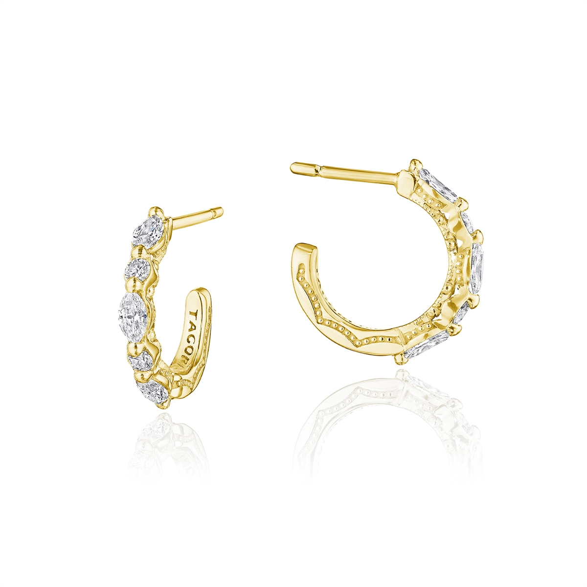 Tacori Earrings in Yellow Gold containing Diamond FE 692 Y