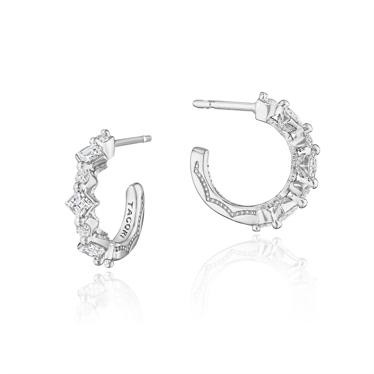 Tacori Earrings in White Gold containing Diamond FE 892