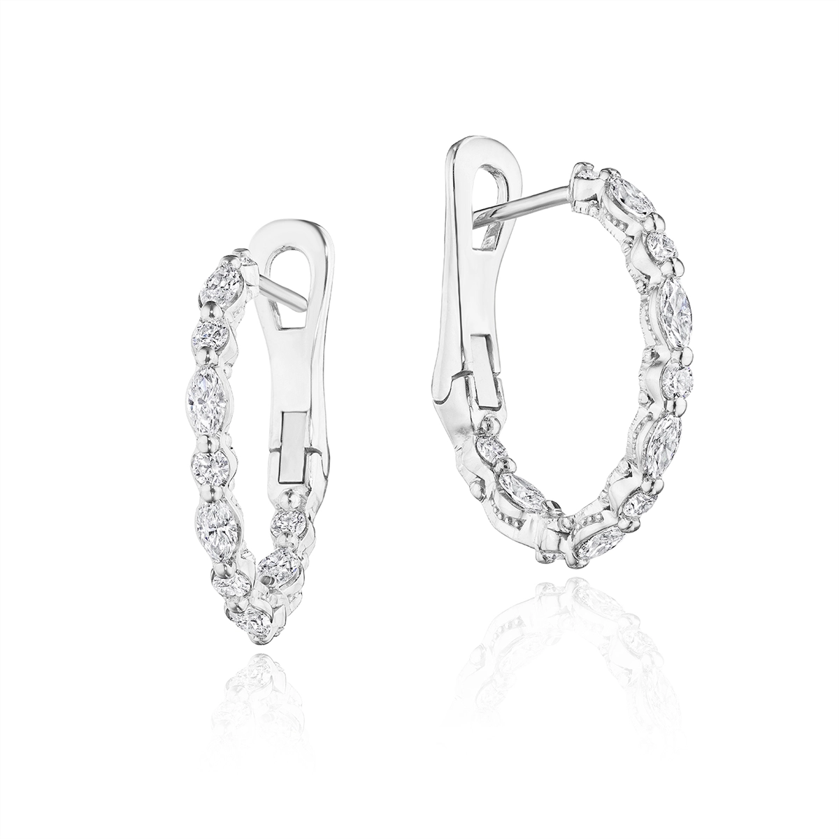 Tacori Earrings in White Gold containing Diamond FE 693