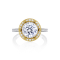 Tacori Engagement Rings in Mixed Metals containing Diamond HT 2570 RD 8 W Y