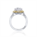 Tacori Engagement Rings in Mixed Metals containing Diamond HT 2570 RD 8 W Y