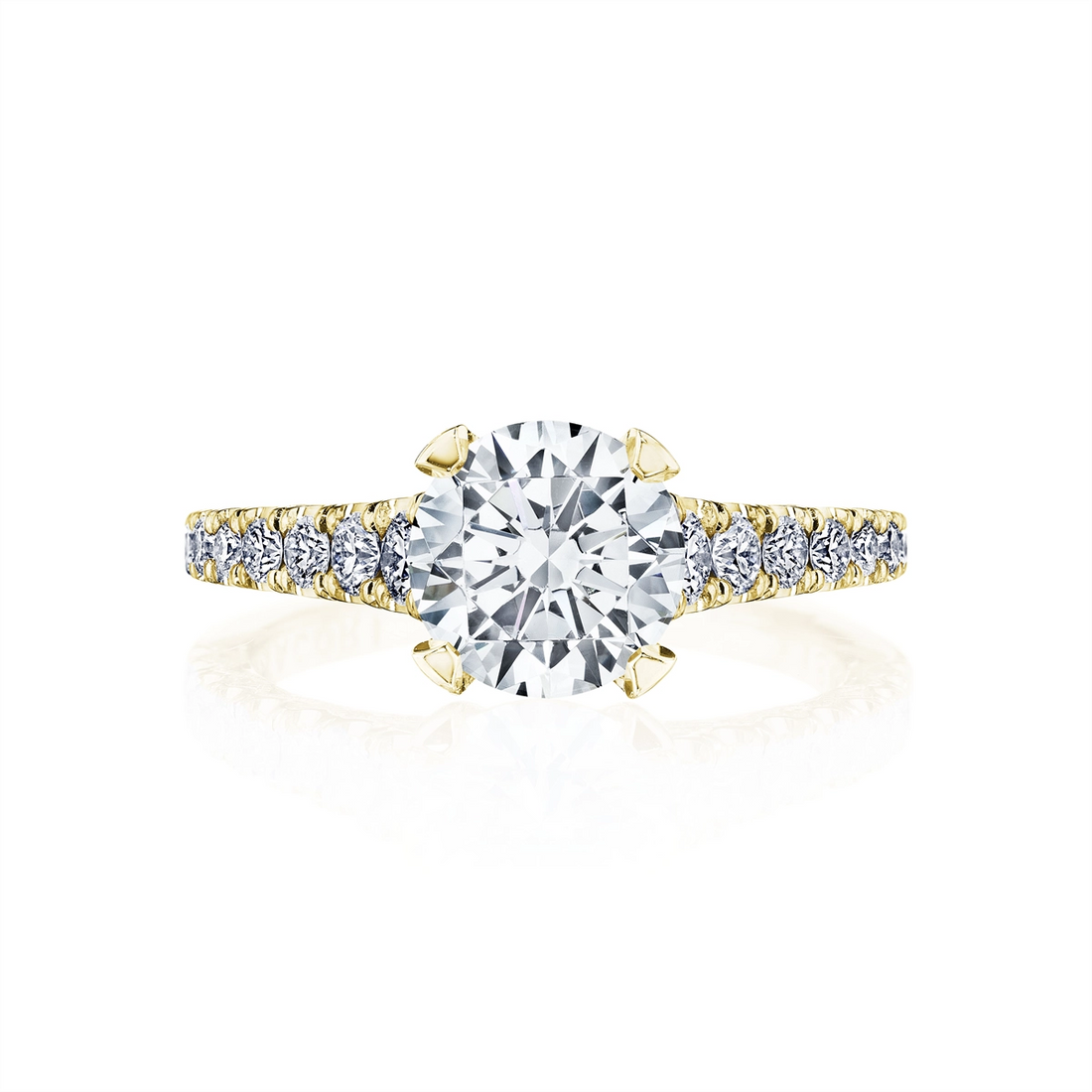 Tacori Engagement Rings in Yellow Gold containing Diamond HT 2579 RD 9 Y