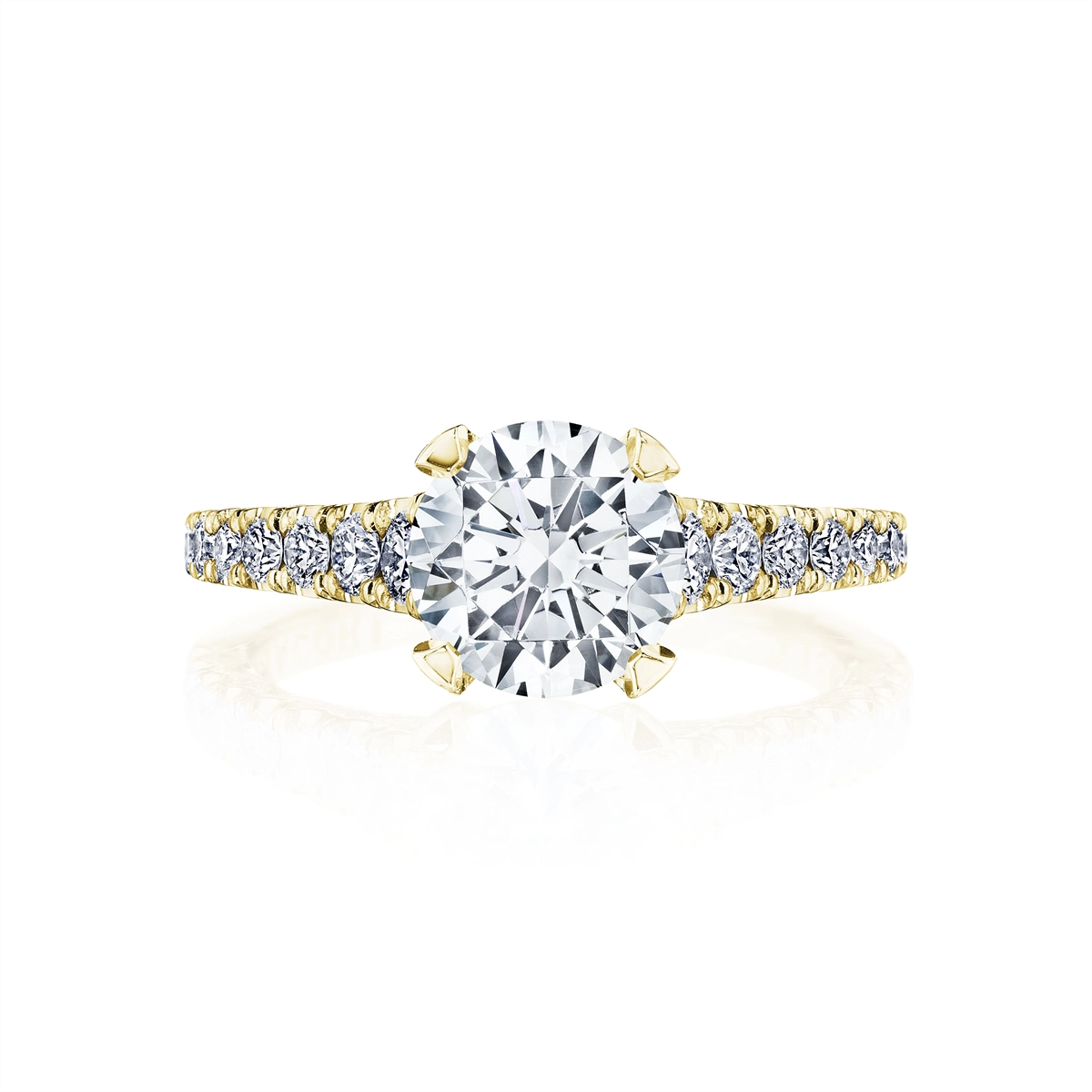 Tacori Engagement Rings in Yellow Gold containing Diamond HT 2579 RD 9 Y