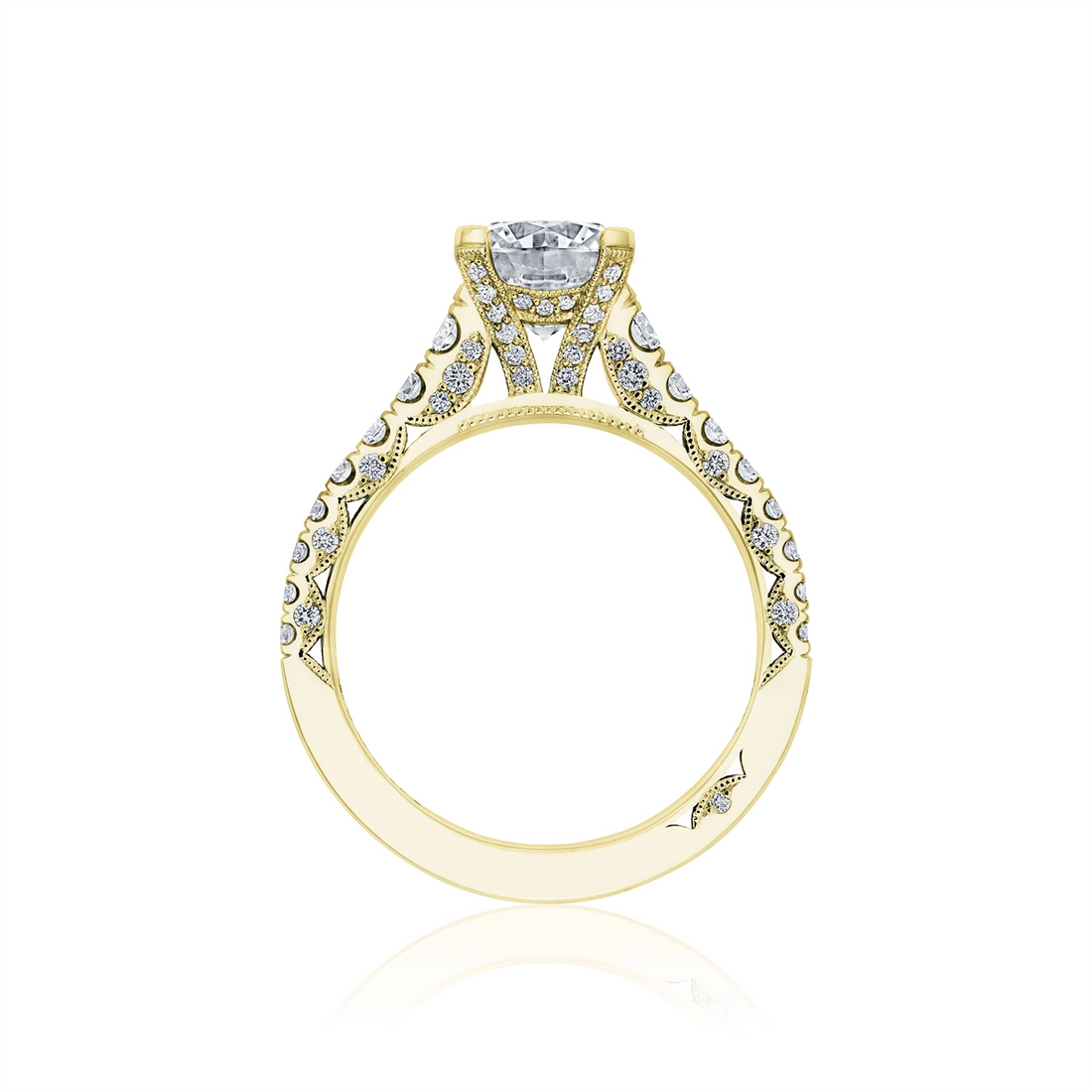 Tacori Engagement Rings in Yellow Gold containing Diamond HT 2579 RD 9 Y