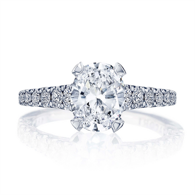 Tacori Engagement Rings in Platinum/Palladium containing Diamond HT 2579 OV 11.5X8