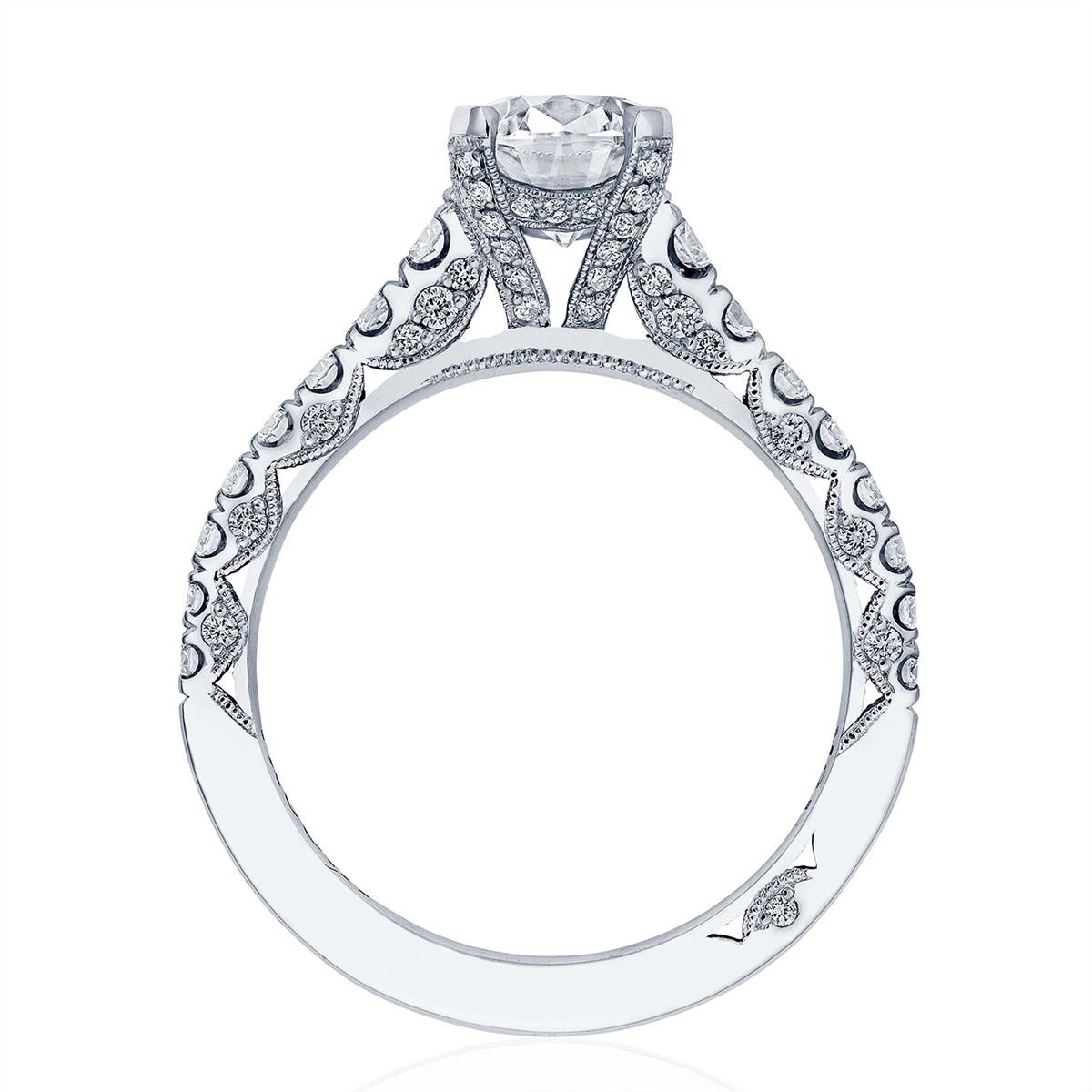 Tacori Engagement Rings in Platinum/Palladium containing Diamond HT 2579 OV 11.5X8