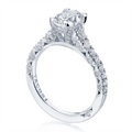 Tacori Engagement Rings in Platinum/Palladium containing Diamond HT 2579 OV 11.5X8