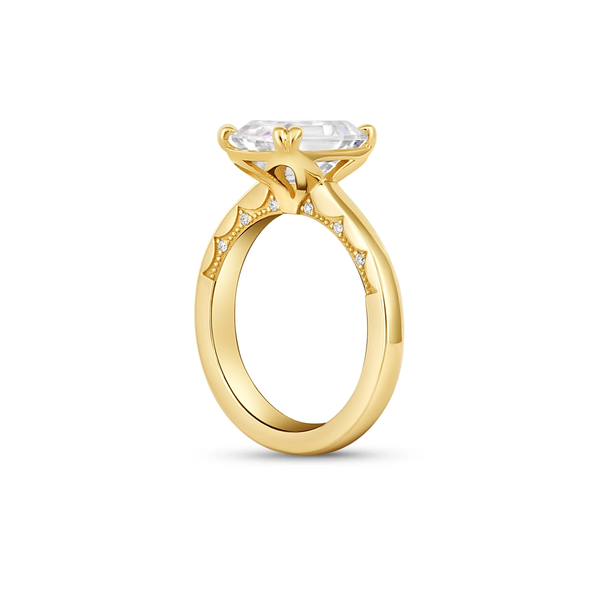 Tacori Engagement Rings in Yellow Gold containing Diamond P100 2 EC 10X7.5 FY