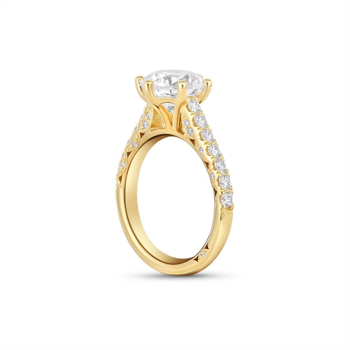 Tacori Engagement Rings in Yellow Gold containing Diamond HT 2546 2.5 RD 9 Y