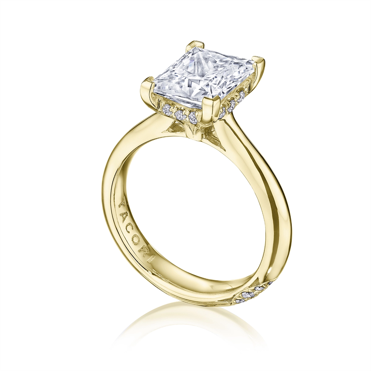 Tacori Engagement Rings in Yellow Gold containing Diamond HT 2671 PR 8 Y