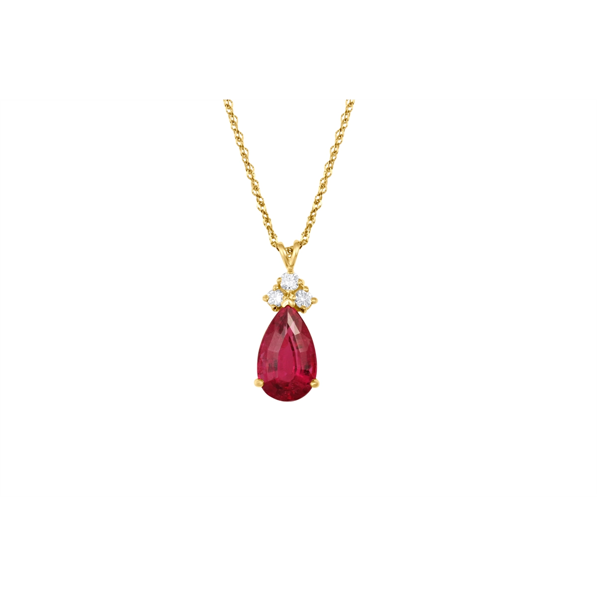 Necklaces Necklaces in Yellow Gold containing Pink tourmaline, Multi-gemstone, Diamond 452759