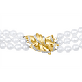 Necklaces Necklaces in Yellow Gold containing Multi-gemstone, Diamond, Pearl 452763