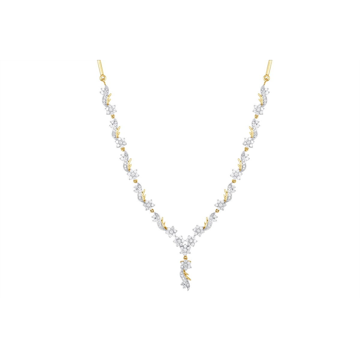 Necklaces Necklaces in Mixed Metals containing Diamond 452775