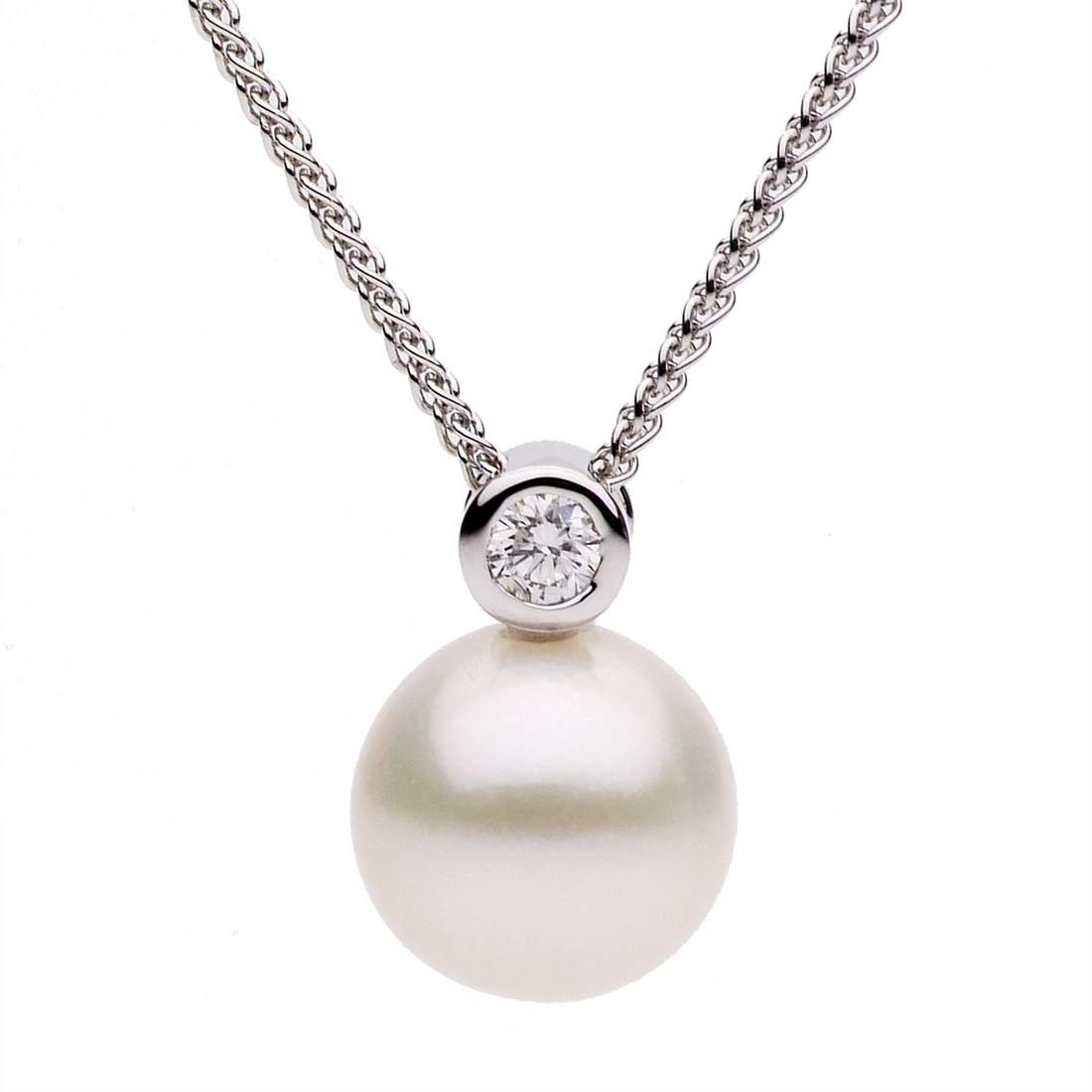 Necklaces Necklaces in White Gold containing Multi-gemstone, Diamond, Pearl 452851
