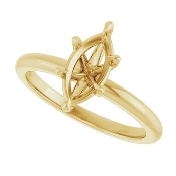 Engagement Collections Engagement in Yellow Gold 126764:MQ:17.5X10:Y