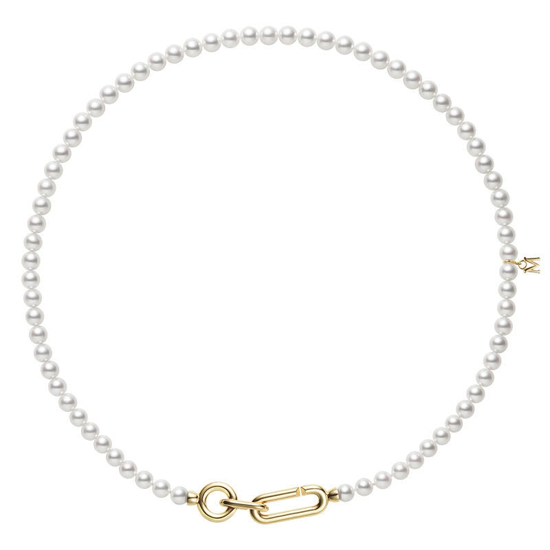 Mikimoto Necklaces in Yellow Gold containing Pearl MZQ10091AXXK