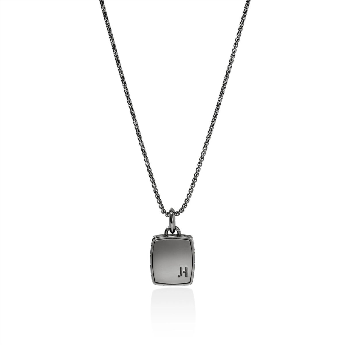 John Hardy Necklaces in Silver containing Mother of pearl, Black onyx, Other, Multi-gemstone NMS988201BRDBONHE26
