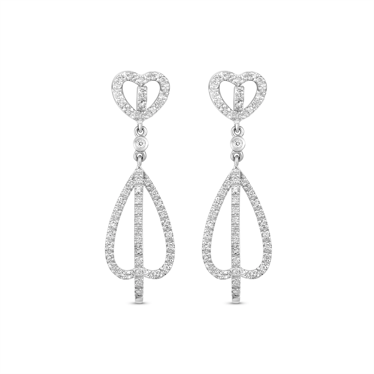 Earrings Estate Jewelry in White Gold 452994