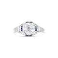 Engagement Collections Estate Jewelry in Platinum/Palladium 453016