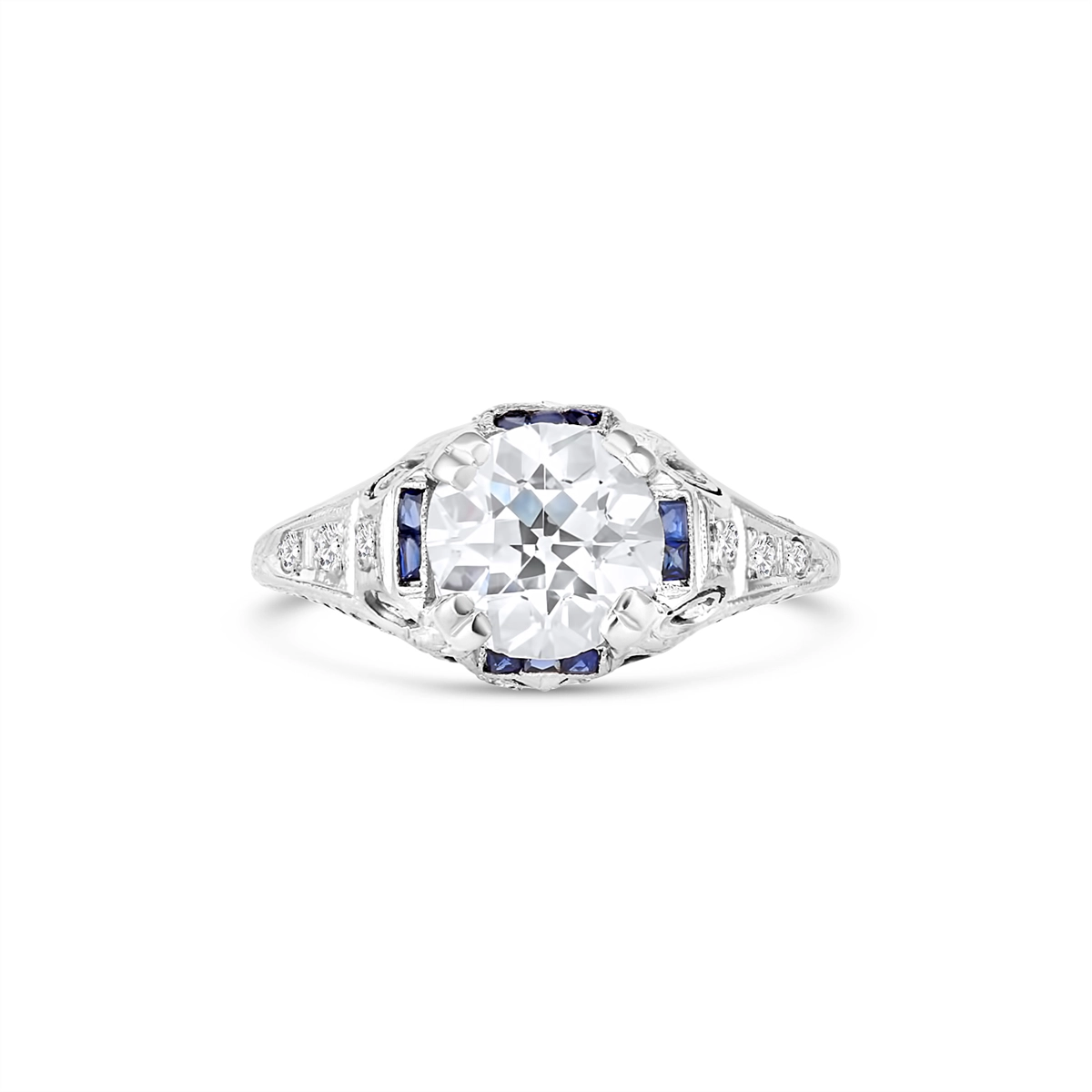 Engagement Collections Estate Jewelry in Platinum/Palladium 453016