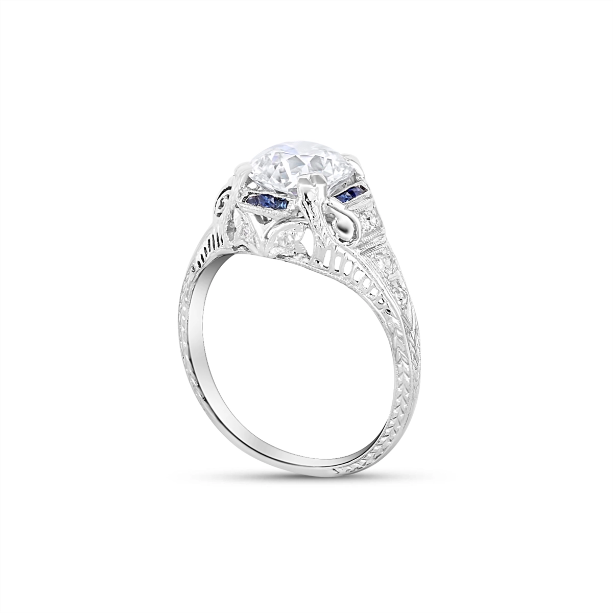 Engagement Collections Estate Jewelry in Platinum/Palladium 453016