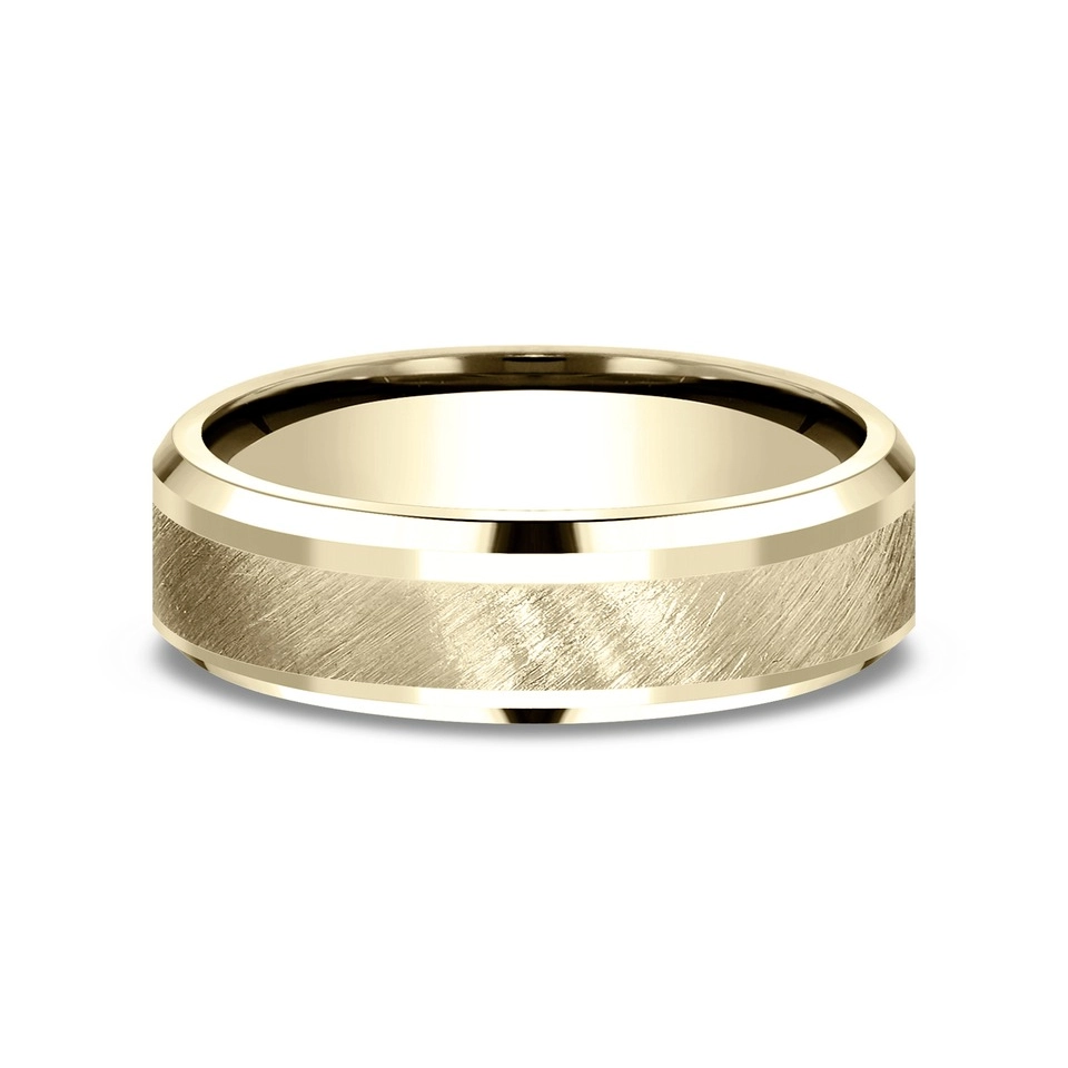 Mens Bands Engagement in Yellow Gold 453153