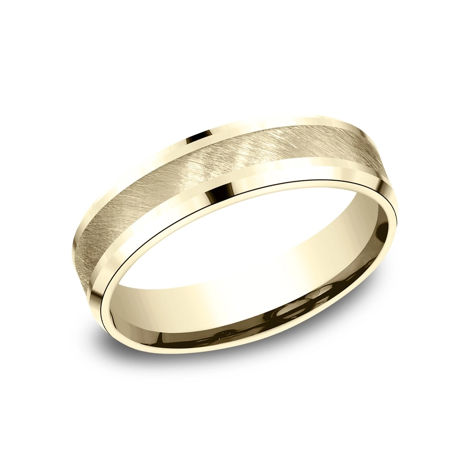 Mens Bands Engagement in Yellow Gold 453153