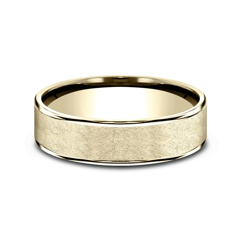 Mens Bands Engagement in Yellow Gold 453154