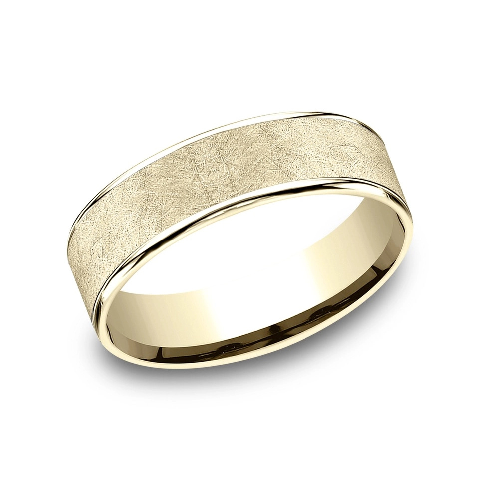 Mens Bands Engagement in Yellow Gold 453154