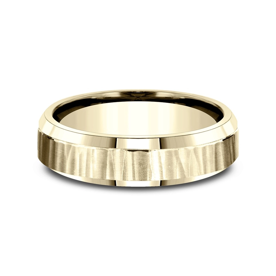 Mens Bands Engagement in Yellow Gold 453155