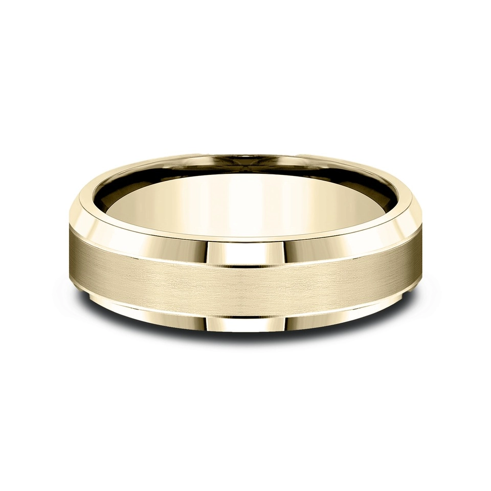 Mens Bands Engagement in Yellow Gold 453157