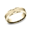 Mens Bands Engagement in Yellow Gold 453157