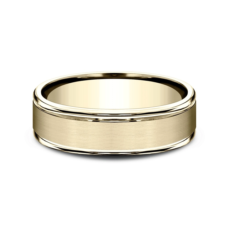 Mens Bands Engagement in Yellow Gold 453158