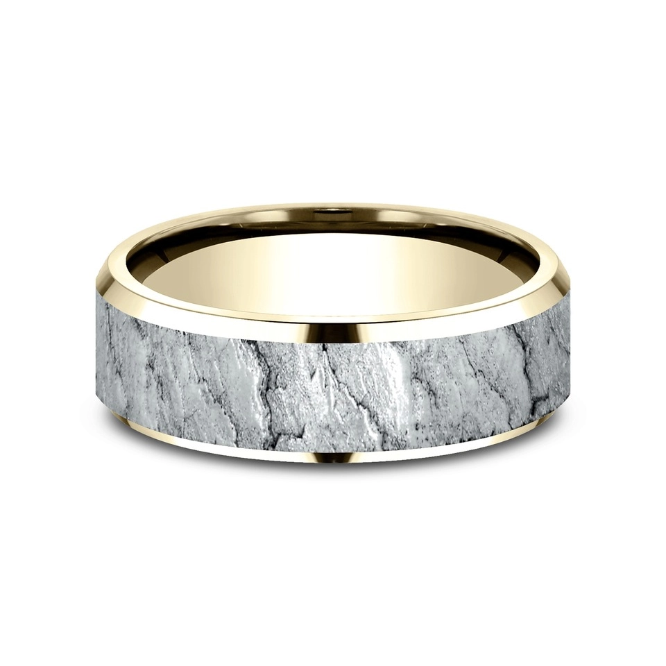 Mens Bands Engagement in Mixed Metals 453159