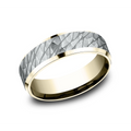 Mens Bands Engagement in Mixed Metals 453160