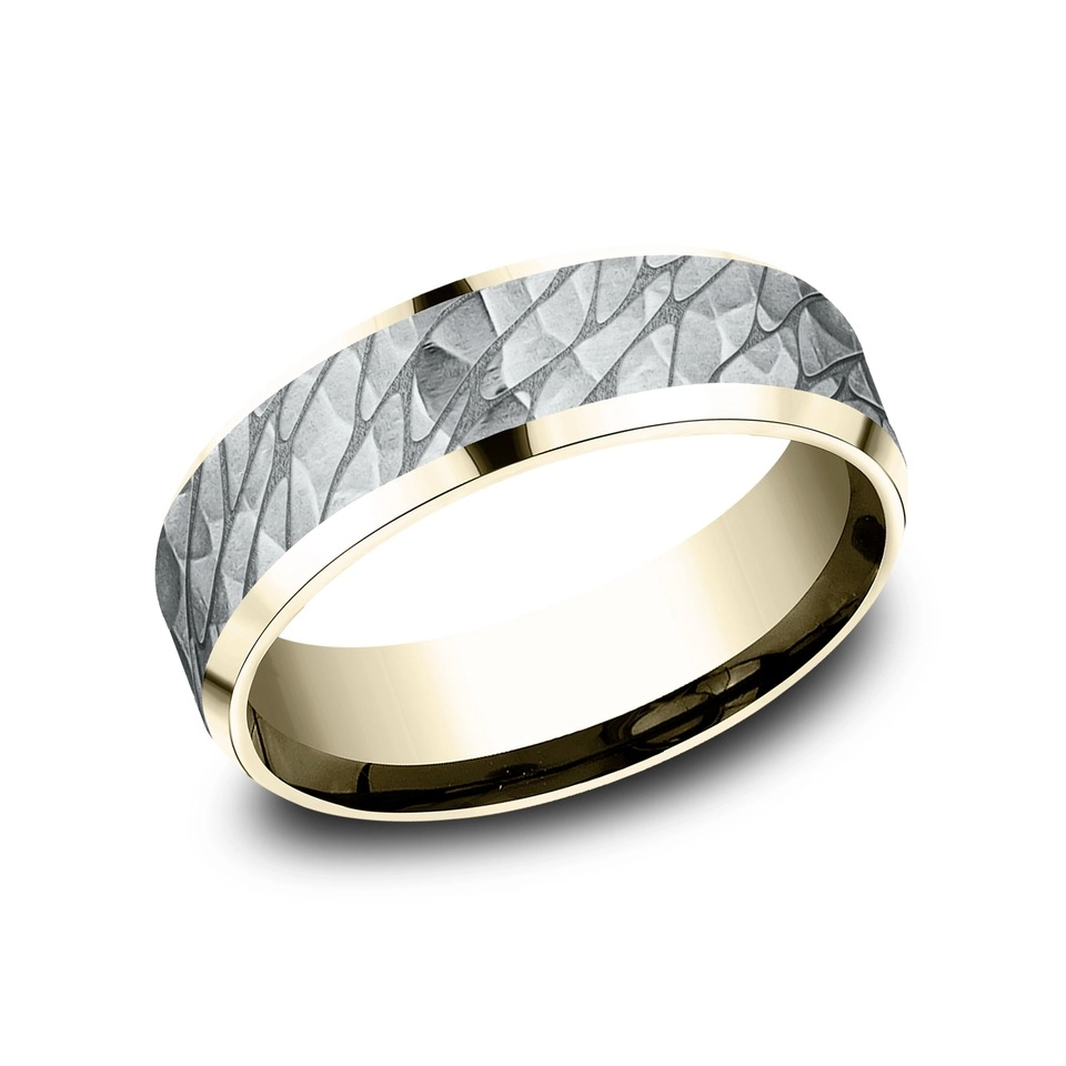 Mens Bands Engagement in Mixed Metals 453160