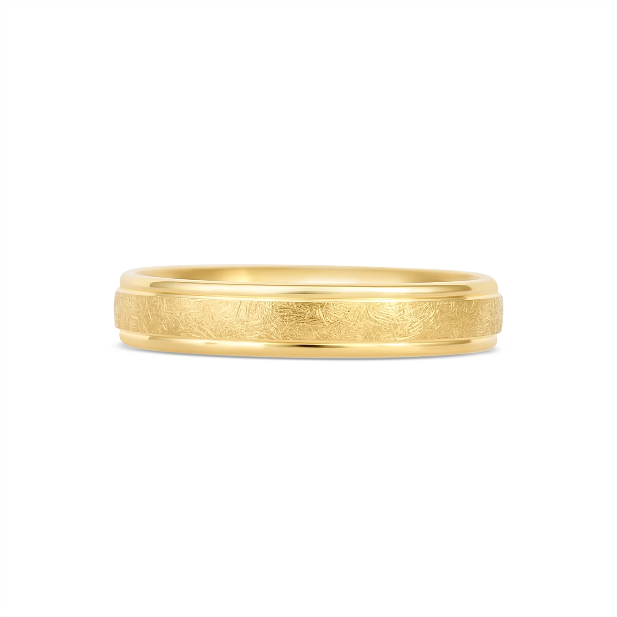 Mens Bands Engagement in Yellow Gold 453162