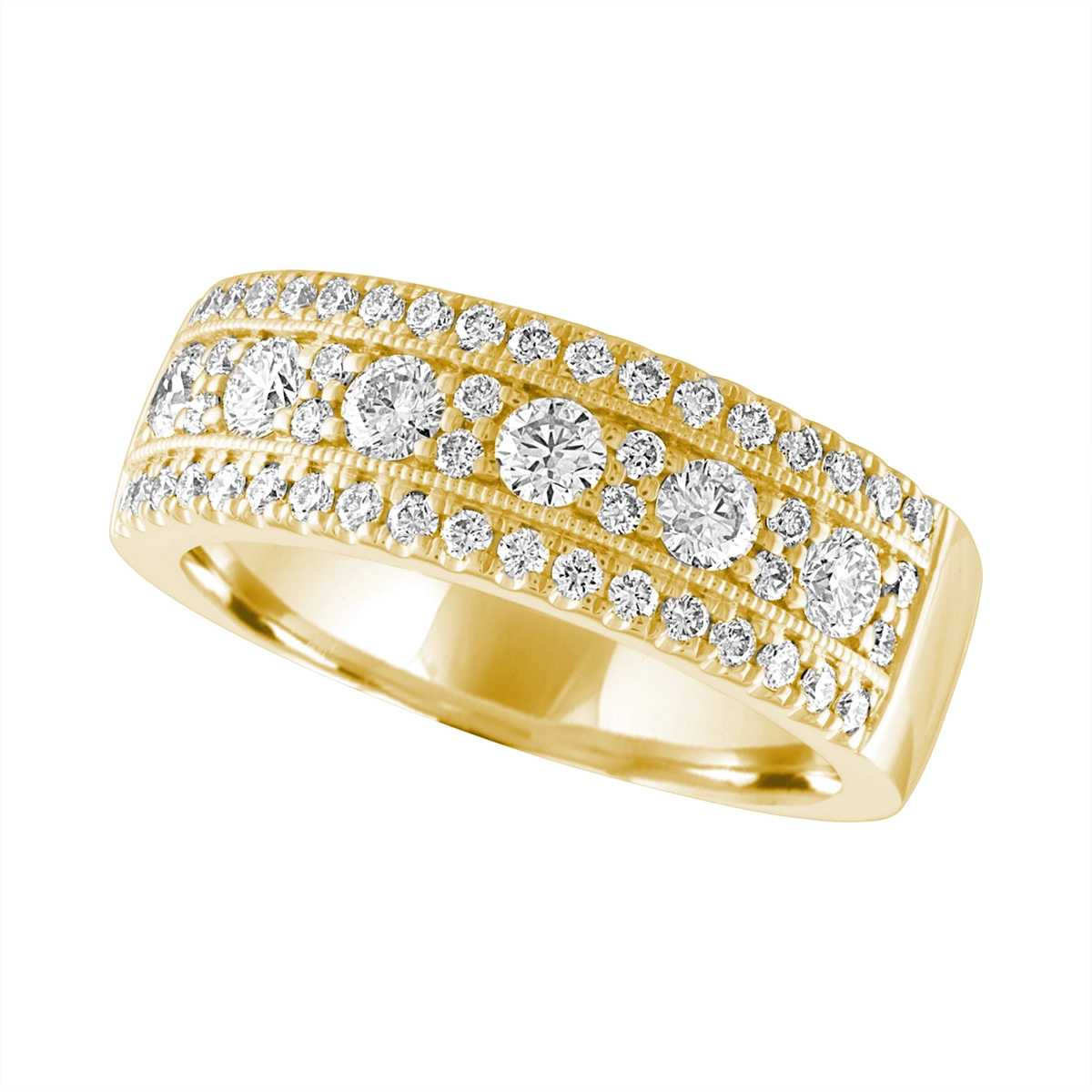 Wedding Bands Rings in Yellow Gold containing Diamond 453237