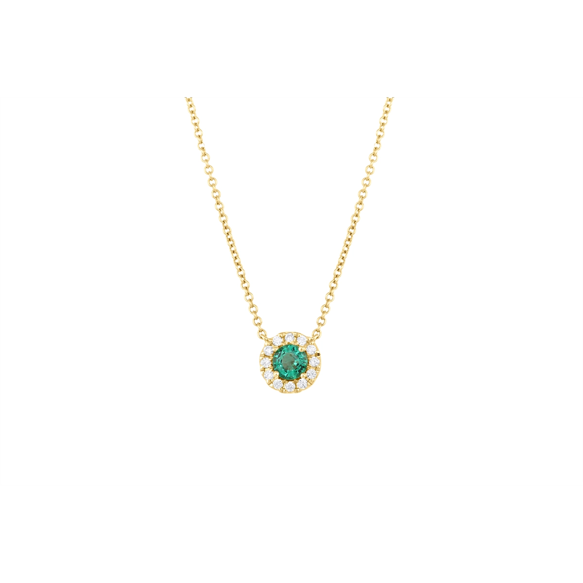 Necklaces Necklaces in Yellow Gold containing Multi-gemstone, Diamond, Emerald 453254